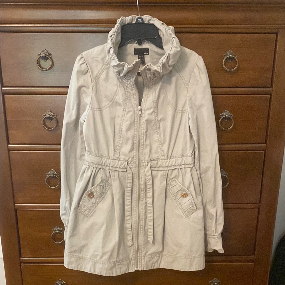 H&M cotton Utility Jacket Lightweight Classic, size 4